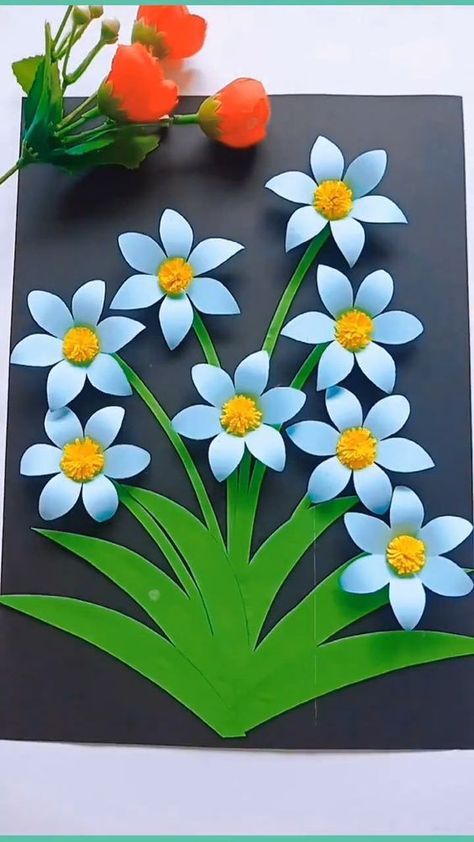 Flower Crafts Kids, Flowers Craft, Easy Paper Flowers, Paper Flowers Craft, Diy Paper Crafts Decoration, Plate Crafts, Diy Crafts Paper Flowers, Diy Crafts For Kids Easy, Paper Towel Roll Crafts