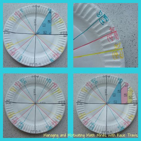 Unit Circle Trigonometry, Middle School Geometry, Classifying Triangles, Unit Circle, Geometry Projects, Circle Paper, Geometry High School, Geometry Activities, Algebra Activities