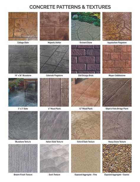 Stamped Concrete Colors, Stamped Concrete Designs, Stamped Concrete Patio Designs, Concrete Patterns, Concrete Pattern, Stamped Concrete Patterns, Stamped Concrete Walkway, Stamped Concrete Driveway, Concrete Patio Makeover