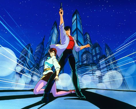 City Hunter Wallpaper Nicki Larson, Hunter Movie, Nicky Larson, Cave City, Anime City, Cartoon Strip, Film Anime, City Hunter, Hunter Anime