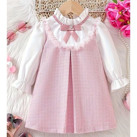 Crochet Baby Girl Dress, Baby Girls Dress, Girls Dress Sewing Patterns, Baby Couture, Girl Dress Patterns, Baby Frocks Designs, Infant Girls