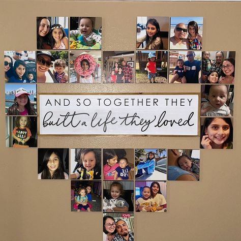 And so together they built a life they lived 💗 📸 via IG: l_a_i_l_a_ #homedecor #wallart #instagood #walldecor #interiordecor #picoftheday #mixtilesdailyinspiration #wallinspo #familyphotos #memoriesthatstick Mixtiles Layout Ideas, Family Photo Wall Arrangements, Family Tree Album, Photo Arrangements On Wall, School Pictures Display, School Years Picture Frame, Wall Arrangements, School Picture Frames, Wall Layout