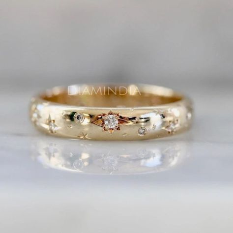 Star Engraving Wedding Band Celestial Wedding Band, Starburst Celestial Diamond Ring, starburst ring, star engraving band, star inspired ring, star diamond ring, vintage style band, vintage style ring, celestial ring, celestial wedding band, starburst band, star wedding band, 14k gold band, diamond wedding band, art deco band, celestial wedding band, flush set ring, celestial ring, wide gold band, gold wedding band, eternity band, eternity band ring, unique diamond band, anniversary band, Diamond Gold Band, Gem Breakfast, Wedding Stack, Star Wedding Band, Wedding Ring Diamond Band, Wedding Band Engraving, Wedding Bands For Her, Celestial Wedding, Zierlicher Ring