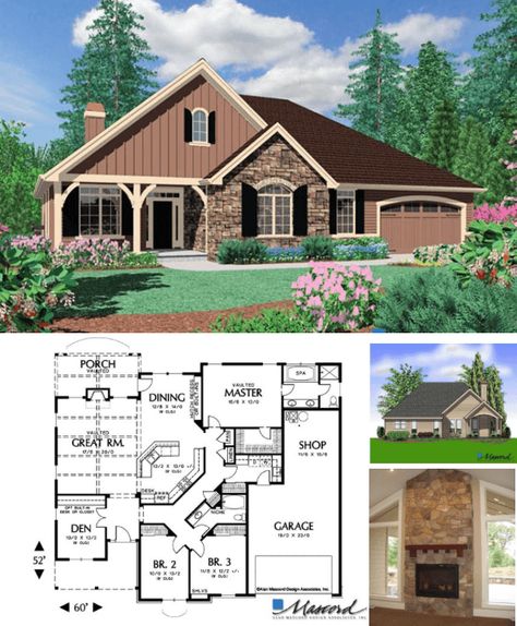 Blackburn 2000 Square Foot Custom Home » Rain Creek Construction Floor Plans Ranch, House Flippers, Barn Style House Plans, Custom Home Plans, Lake House Plans, Cottage Home, Family House Plans, Ranch House Plans, Barn Style House