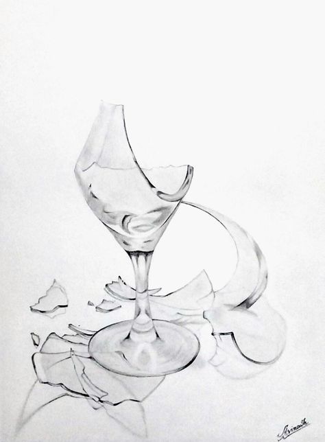 Still life pencils Drawing of broken wine glass Glass Drawing Pencil, Wine Glass Drawing, Glass Drawing, Illusion Drawings, Geometric Design Art, Flower Iphone Wallpaper, Shattered Glass, Broken Glass, Drawing Pencil