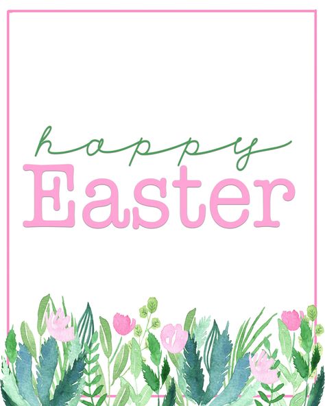 Download this free printable Happy Easter sign and get access to our entire free printable library by signing up for our awesome weekly newsletter. #freeprintable #Easterprintable #FreeSpringPrintable #freeprintables #PinkPeppermintDesign Spring Printables Free, Happy Easter Printable, Cheesy Valentine, Pink Peppermint, Happy Easter Sign, Free Printable Banner, Easter Printable, Easter Sign, Spring Printables