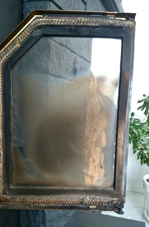 Cleaning Fireplace Doors How To Clean Fireplace Glass Doors, Cleaning Fireplace, Cleaning Silverware, Glass Fireplace Doors, Wood Burning Insert, Fireplace Glass Doors, Fireplace Glass, Glass Fireplace Screen, Diy Wood Stove