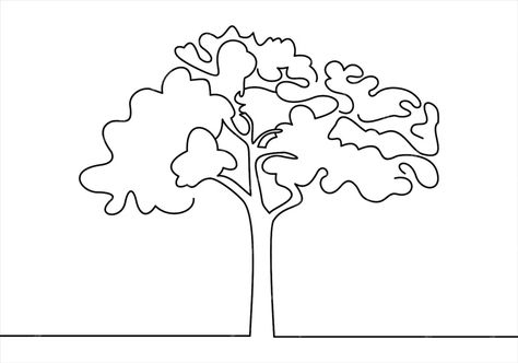 Premium Vector | Line drawing of tree on white background. vector illustration Drawing Of Tree, Vector Line, Tree Drawing, Vector Photo, Drawing Inspiration, Line Drawing, Premium Vector, Graphic Resources, Mood Board