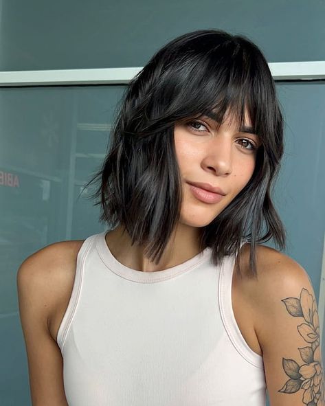 32 Timeless Shaggy Bob Haircuts for Every Season French Bob Hairstyles, Italian Bob, Short Weave Hairstyles, Shaggy Bob Haircut, Textured Bangs, Wavy Bob Haircuts, French Bob, Shaggy Bob, Bob Hairstyles With Bangs