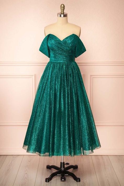 Sparkly Midi Dress, Sparkly Accessories, Green Tulle, Boutique 1861, Prom Dresses Online, Dress Boutique, Guest Outfit, A Princess, Wedding Attire