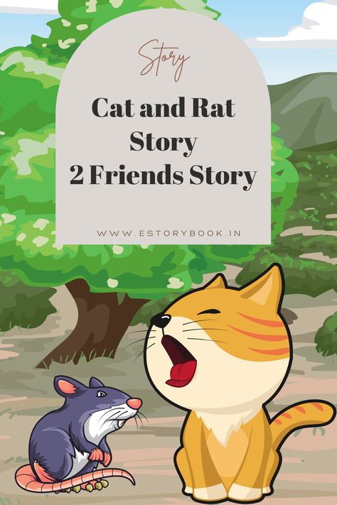 Cat and Rat Story Simple Story For Kids, Simple Stories For Kids, Short Story About Animals, Small English Story, Cute Bedtime Stories, Cat And Rat, Reading Websites, Interesting Short Stories, Picture Story For Kids