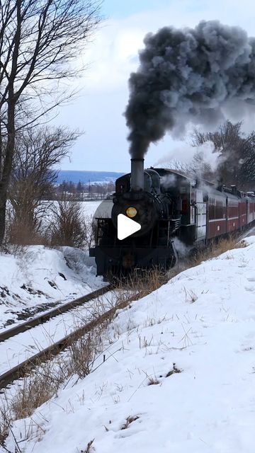 BTCRAIL FILMS on Instagram: "Canadian National 2-6-0 mogul type steam engine, No. 89, puts up a little fight as it climbs the subtle grade at Carpenters crossing. The train is headed back to Strasburg, Pennsylvania, on a snowy February day • • • #train #trains #railway #railroad #steamtrain #steamlocomotive #passengertrain #strasburgrailroad #railways_of_our_world #railways_of_america #railfan #railfanning #trainspotter #trainspotting #machine #historic #vintage #canon #canonphotography #trainphotography #railwayphotography #snow #winter #reels #reelsinstagram #snowday #pennsylvania #btcrailfilms" Strasburg Railroad, February Day, Train Crash, Trains For Sale, Hobby Trains, Train Video, Steam Engine Trains, Steam Railway, Days In February