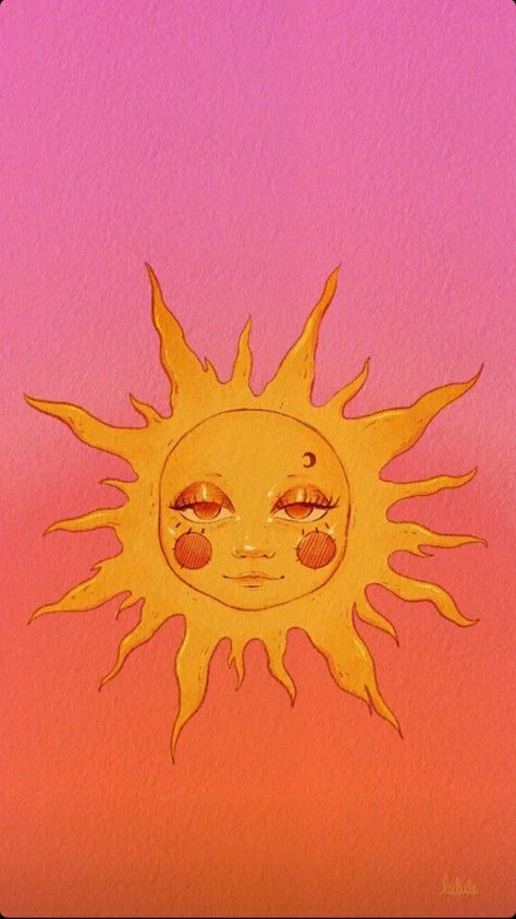 Sun Wallpaper, Aesthetic Sun, Traditional Tattoo Designs, Sun Painting, Hippie Wallpaper, Sun Art, Art Wallpaper Iphone, Arte Sketchbook, American Traditional Tattoo