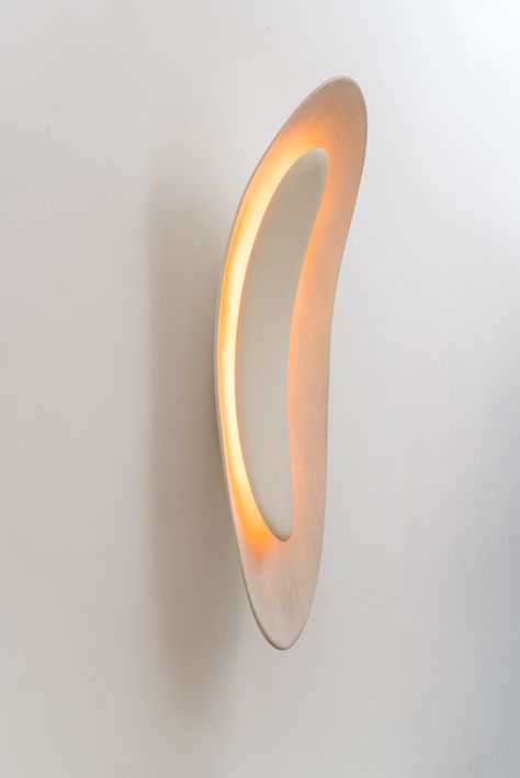 John Procario, Basin Series Wall Sculpture I, USA, 2019 - Todd Merrill Studio Richard Serra, Light Wall Art, Generative Design, Plaster Art, Light Sculpture, Modern Wall Lights, Ceramic Lamp, Wall Sculpture, Flush Ceiling Lights