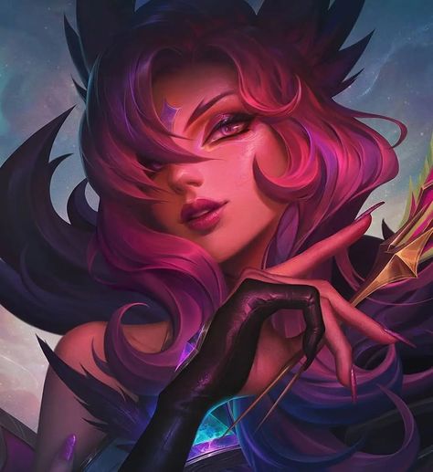 ✨League of Legends Arts✨ on Instagram: “Xayah 👑❤️ • • ᴄʀᴇᴅɪᴛꜱ: c home (Artstation) ✨ • • DM me for promo (only 10cents) • • ᴘᴀʀᴛɴᴇʀꜱ🐉: @ahrii.uwu @ahri_offical @xin_zhao_kun…” Star Guardian Xayah, Star Guardian, Purple, Hair, On Instagram, Instagram, Black