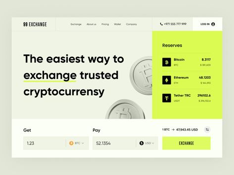 Cryptocurrency Exchange Website by Sergey Antoniuk on Dribbble Money Exchange, Screen Cards, Ui Website, Security Tips, Bitcoin Price, Cryptocurrency News, Web App Design, Blockchain Technology, Trading Strategies