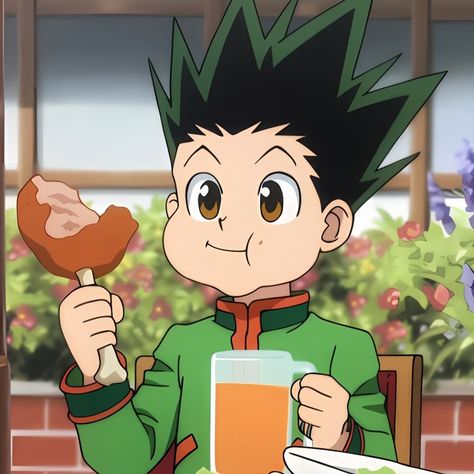 #Gon #Icon #HunterXHunter #sunocomz Hunterxhunter Gon, Hunterxhunter Funny, Hxh Characters, Hunter Anime, Cartoon Profile Pics, Iconic Movies, One Piece Anime, Hunter X Hunter, Me Me Me Anime