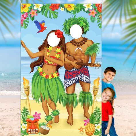 Beach Photo Props, Tiki Party Decorations, Aloha Party Decorations, Hawaii Party Decorations, Hawaiian Luau Party Decorations, Luau Party Supplies, Luau Party Decorations, Aloha Party, Hawaiian Party Decorations