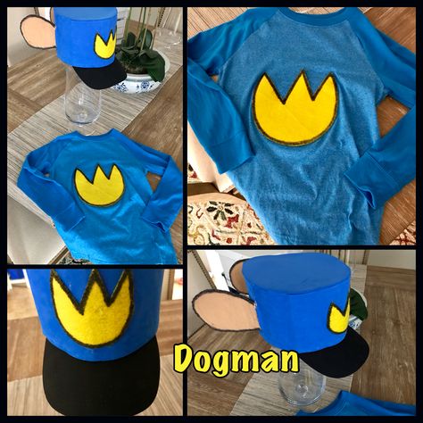 Dogman Costume  #Dogman #DavPilkey #favoritebook #mykidlovestoreaddogmanbooks Boy Book Character Costumes, Dogman Costume, Best Book Character Costumes, Dog Man Costume, Boys Book Character Costumes, Book Character Costumes For Kids, Costumes For Kids Boys, Childrens Book Character Costumes, Kids Book Character Costumes