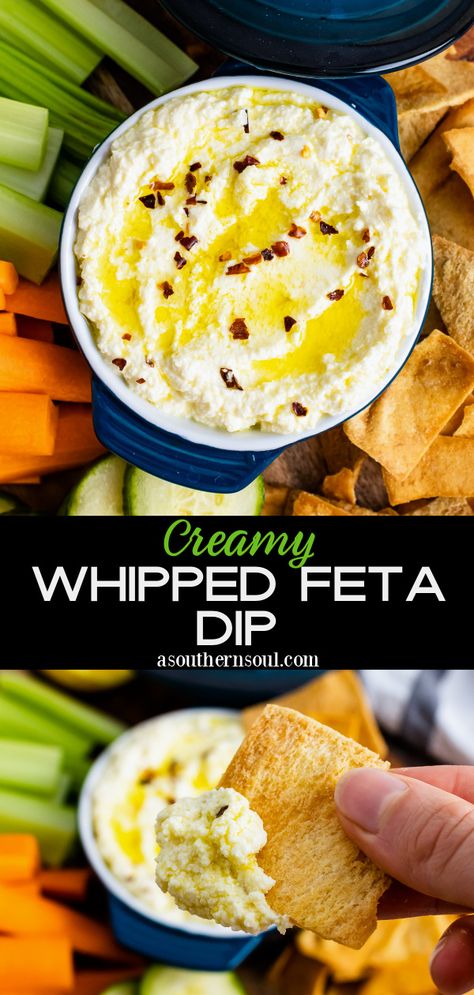 Whipped Feta Dip, A Southern Soul, Southern Cooking Recipes, Bacon Dip, Feta Recipes, High Protein Low Carb Recipes, Feta Dip, Whipped Feta, Appetizers Recipes