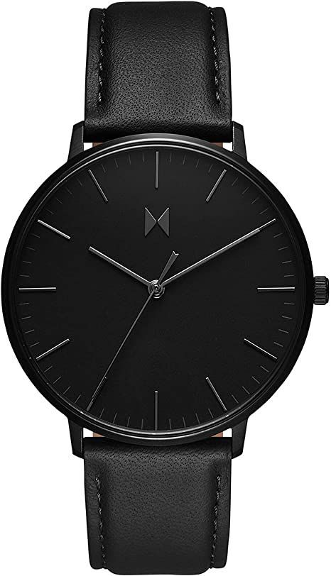 #CommissionEarned Stylish Watches Men, Slim Watches, Minimalist Watch, Leather Strap Watch, Stylish Watches, Analog Watch, Dress Watch, Black Watch, Men's Accessories