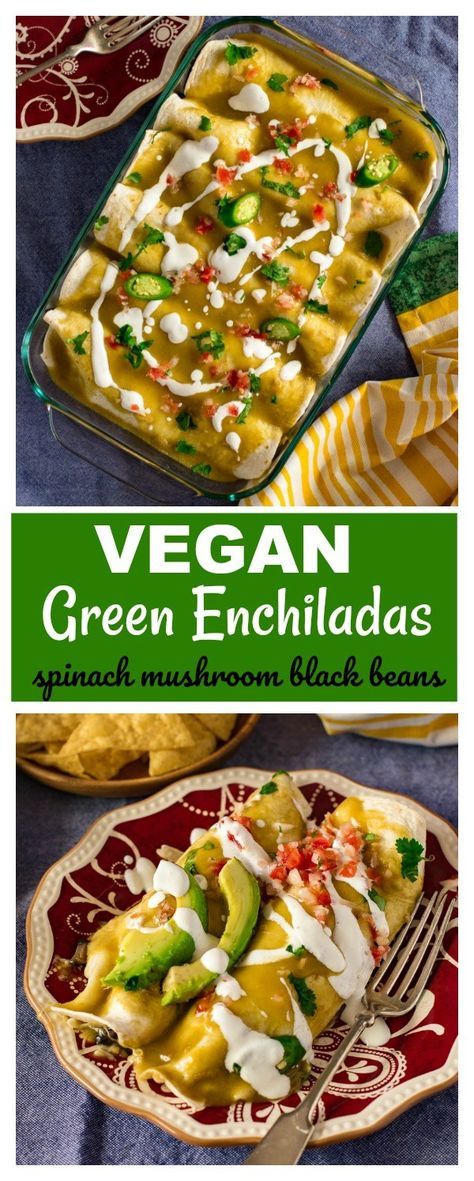 Have you tried these vegan green enchiladas aka Enchilada Verdes yet? Delicious casserole style recipe for your family. Follow easy step by step instructions on www.carveyourcraving.com for making these enchiladas. Gluten free and easily customizable. #mexican #casserole Enchiladas Gluten Free, Recipe Enchiladas, Quick Casserole, Enchiladas Casserole, Green Enchiladas, Quick Casseroles, Vegan Enchiladas, Dinner Casserole Recipes, Vegan Casserole