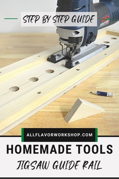 Diy Jigsaw Projects, Woodcraft Projects, Circular Saw Guide Rail, Circular Saw Track, Woodworking Jig Plans, Jigsaw Projects, Workshop Diy, Woodworking Jigsaw, Table Saw Jigs