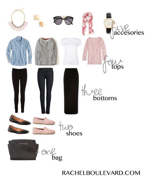 Packing Light: 5,4,3,2,1 & a GIVEAWAY. Minimalisticky Chic, Travel Packing Outfits, Packing Wardrobe, Capsule Wardrobe Work, Parisienne Chic, Travel Capsule, Travel Capsule Wardrobe, Pack Light, Fashion Capsule