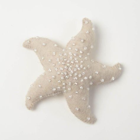 Eggshell Wave Starfish, Hand Felted Ocean Animal Ornament, Handmade Seaside Charm - Etsy Australia Felt Starfish, Tide Pools, Sea Star, Felt Christmas Ornaments, Crafts Beautiful, Hand Felted, Animal Ornament, Ocean Animals, Felt Christmas