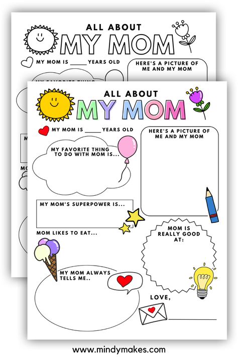 Mother's Day Gifts From Kids, Preschool Mothers Day Gifts, Preschool Mothers Day, Crafts Mothers Day, All About My Mom, Mothers Day Crafts Preschool, Origami Paper Flowers, Mother's Day Theme, Easy Mother's Day Crafts