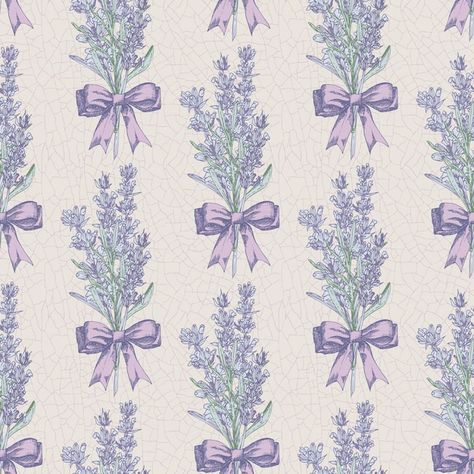 Seamless pattern with handdrawn sketch o... | Premium Vector #Freepik #vector #leaf-pattern #seamless #abstract-floral #seamless-floral Lion Canvas Painting, France Provence, Lavender Aesthetic, Music Collage, Seamless Backdrop, Textile Pattern Design, Lavender Flower, Romantic Design, Purple Pattern