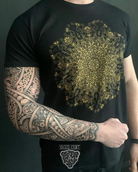 Men’s Celtic Sleeve Tattoo, Celtic Tattoo Sleeve Men, Nordic Arm Sleeve Tattoo, Nordic Tattoo Men, Celtic Forearm Tattoo, Celtic Tattoos For Men Irish, Irish Warrior Tattoo, Warrior Sleeve Tattoo, Irish Sleeve Tattoo