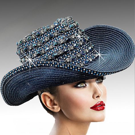 Cowboy Hats Are Trending, And Beloved Millinery Couture Has Taken It To A Whole Different Level With This Exquisite Handmade Western Pave Jeweled Cowboy Hat, A Dazzling Masterpiece That Exudes Luxury And Sophistication. Elevate Your Western Look To New Heights With This Handcrafted Marvel, Adorned With Intricate Pave Jewels That Shimmer And Shine With Every Step You Take. Perfect For The Fashion-Forward Trendsetter Who Craves Attention And Admiration At Every Turn. Whether You're Strutting Your Beatles Blackbird, Embellished Cowboy Hat, Stylish Womens Hats, Love Your Melon Beanie, Black Cowgirl, Western Hat, Sweat Band, Couture Accessories, Cowgirl Hat