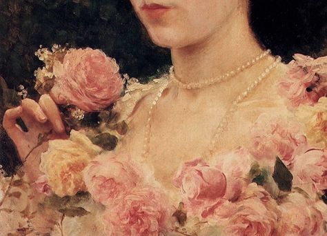 Images Terrifiantes, Holding A Rose, Aphrodite Aesthetic, Woman With Flowers, Rennaissance Art, Art Appliqué, Arte Inspo, Old Paintings, Aesthetic Painting