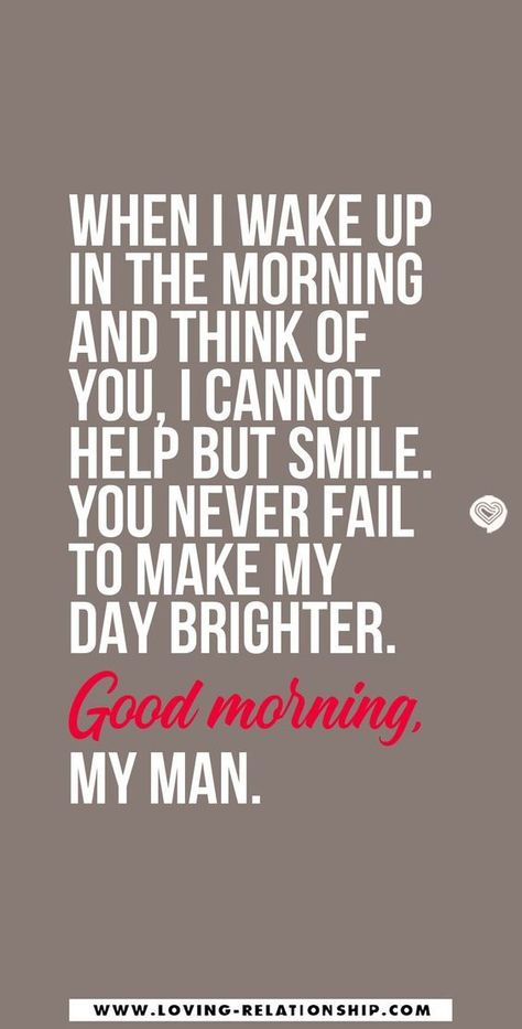 When I wake up in the morning and think of you, I cannot help but smile. You never fail to make my day brighter. Good morning, my man. Check out our collection of the best good morning text messages for your boyfriend or husband. These include carefully selected funny, cute, flirty, and romantic good morning texts for him. Good morning texts for him, cute good morning texts, good morning text messages, good morning texts for him messages. Good Morning My Man, Good Morning Love Text, Dna Ring, Cute Good Morning Texts, Morning Message For Him, Weekly Quotes, Morning Texts For Him, Morning Text Messages, Good Morning Text Messages