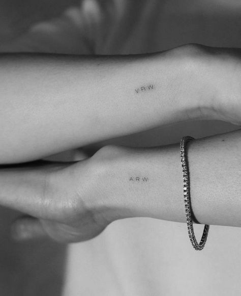 Arlo Tattoo, Kids Initial Tattoos, Tiny Wrist Tattoos, Serpent Tattoo, Muster Tattoos, Petite Tattoos, Initial Tattoo, Small Wrist Tattoos, Wrist Tattoos For Women