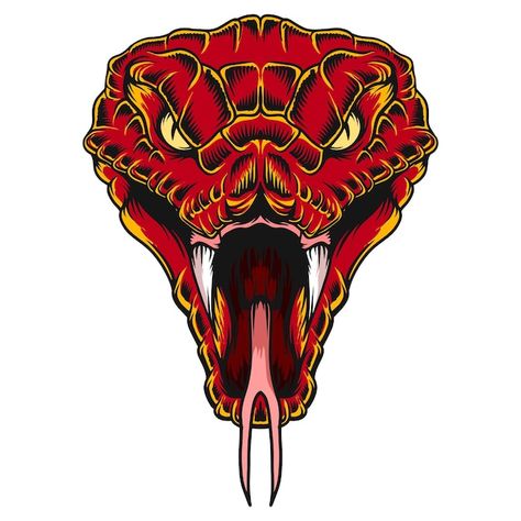 Snake Head Illustration, Snake Mouth Open, Angry Snake, Anime Snake, Snake Logo, Snake Illustration, Surf Stickers, Venomous Snakes, Snake Head