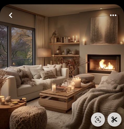 Cosy Flat Living Room Ideas, Modern Country Lounge, Warm Cozy Living Room, Living Room Cosy, Cozy Living Room Warm, Hygge Interior, Living Room Upgrades, Amazing Interiors, Earthy Living Room