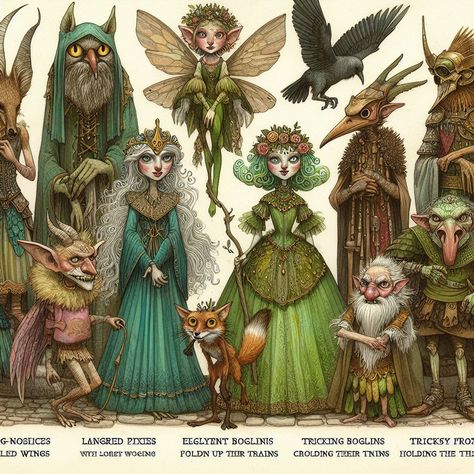 Fae Trap, Folklore Creatures, Fairytale Characters, Fae Art, Fae Folk, Fairytale Creatures, Futurism Art, Folklore Art, Mythical Creatures Fantasy