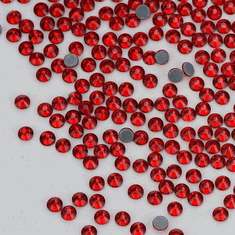 Color: Red/Siam  
 Material: Glass  
 Shape: Round  
 Type: Hot-Fix  
 Size: SS6-SS30 
 Packing quantity: 14400 PCS, 2880 PCS   
 Cut Facets: Regular Cut Facets Purse Decorations, Hot Fix, White Rhinestone, Red Rhinestone, Bags Shoes, Crystals And Gemstones, Cloth Bags, Art Materials, Crystal Rhinestone