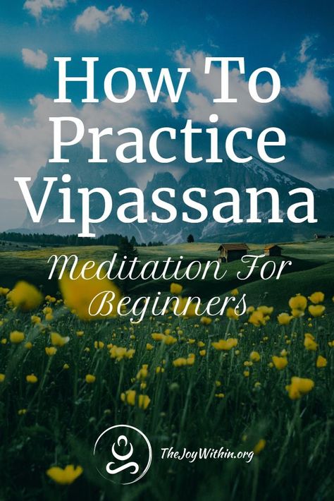 Vipassana meditation is an ancient Vedic practice that is based around a few simple breath techniques.   In this post I’ll explain how to do vipassana meditation and give a few tips for any beginners who are just starting out. #meditation #guidedmeditation #mindfulness Vipasanna Meditation, Breath Techniques, Vipassana Meditation Retreat, S N Goenka, Mental Health Retreat, Silent Meditation, Vipassana Meditation, Health Retreat, Transcendental Meditation