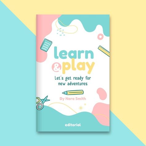 Creative Book Cover Designs, Childrens Book Cover, Module Design, Creative Book Covers, Cover Page Template, School Book Covers, Book Cover Page, Scrapbook Cover, Workbook Design