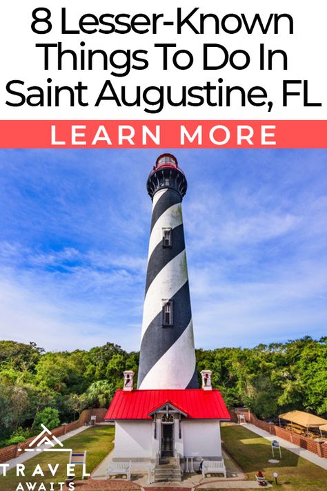 8 Lesser-Known Things To Do In Saint Augustine, Florida Florida Cities, Saint Augustine Florida, St Augustine Lighthouse, Travel Florida, Florida Travel Guide, Florida Adventures, St Augustine Florida, Saint Augustine, Maritime Museum