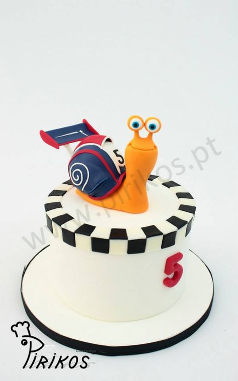 Turbo Cake Snail Cake, Turbo Snail, Cake Story, Peppa Pig Cake, Pig Cake, Character Cakes, Disney Cakes, Cakes For Boys, Food Decoration