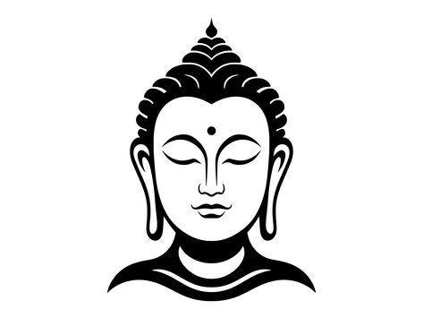 Statue Face, Japanese Ornament, Buddha Logo, Face Silhouette, Buddha Art Painting, Buddha Zen, Art Cut, Silhouette Clip Art, Buddha Art