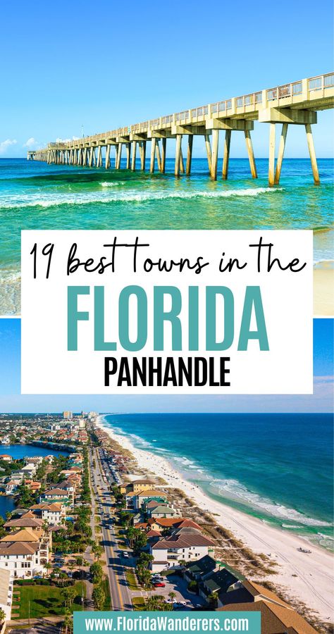 19 Best Towns In The Florida Panhandle Florida Panhandle Beaches, Florida Retirement, Panhandle Florida, Florida Vacation Spots, Florida Family Vacation, Florida Cottage, Florida Travel Guide, Travel Florida, St George Island