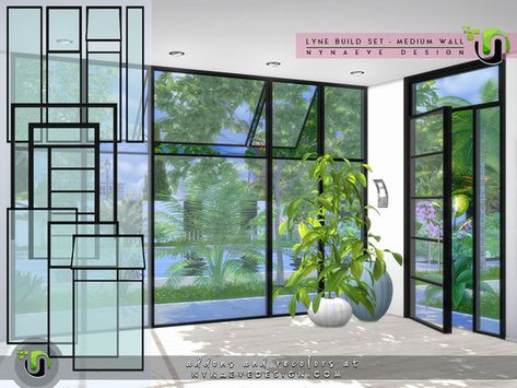 The modern design of these windows and doors, makes them the ideal option for projects requiring maximum daylight and minimal frame sight. Found in TSR Category 'Sims 4 Construction Sets' Sims 4 Cc Modern, Mods Sims 4, Sims Furniture, Furniture Cc, Sims 4 Tsr, Die Sims 4, Cc Sims4, Sims Packs, Sims 4 Bedroom