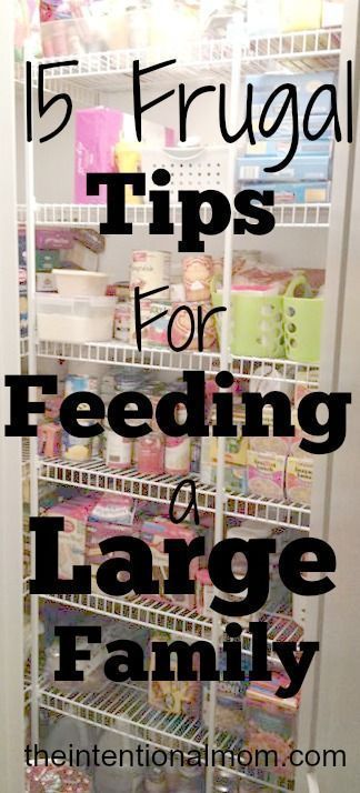 Have a large family!? 15 tips so they are fed! Feeding Large Family, Family Of 8, Family Budget, Budget Planer, Grocery Budgeting, Budget Saving, Frugal Meals, Frugal Living Tips, Frugal Tips