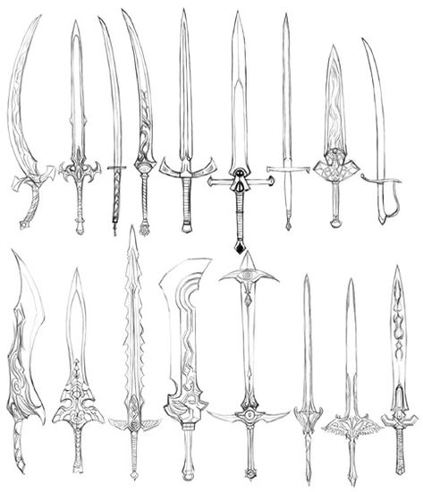 How To Draw Armor Step By Step, Swords Drawing Fantasy, Greatsword Reference, Scythe Reference, Poses With Swords Reference, How To Draw Swords, Swords Drawing, Swords Reference, Armor Drawing