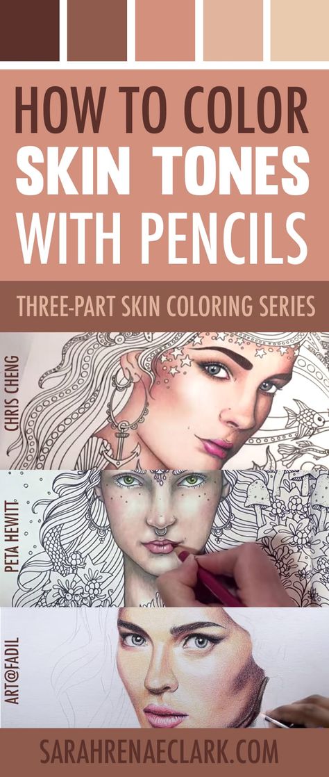 Sarah Renae Clark, Skin Coloring, Portrait Au Crayon, Drawing Realistic, Pencil Portraits, Colored Pencil Tutorial, Pencil Drawing Tutorials, Drawing Hands, Coloring Techniques